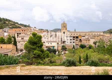 Cistercian Monastery of Santa Maria de Vallbona de les Monges, Catalonia. Tourist travel in Spain. Stock Photo