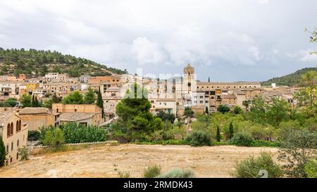 Cistercian Monastery of Santa Maria de Vallbona de les Monges, Catalonia. Tourist travel in Spain. Stock Photo