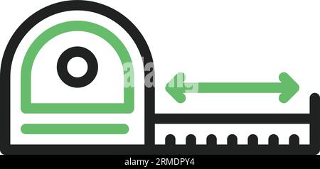 Measuring Tape Icon Image. Stock Vector
