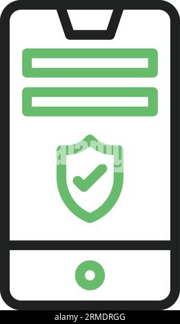 smartphone with shield security icon Stock Vector Image & Art - Alamy