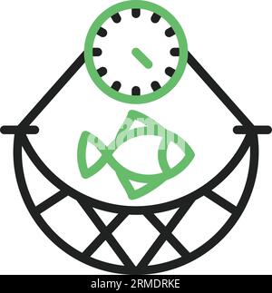 Overfishing Icon image. Suitable for mobile application. Stock Vector