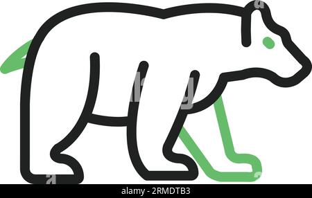 Polar Bear Icon image. Suitable for mobile application. Stock Vector
