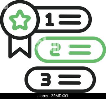 Ranking Icon image. Suitable for mobile application. Stock Vector