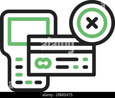 Rejected Icon image. Suitable for mobile application. Stock Vector