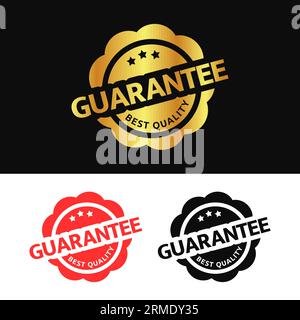 guarantee stamp or seal vector design with alternatives colors. It perfect for your product. Stock Vector