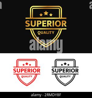 superior stamp or seal vector design with alternatives colors. It perfect for your product. Stock Vector