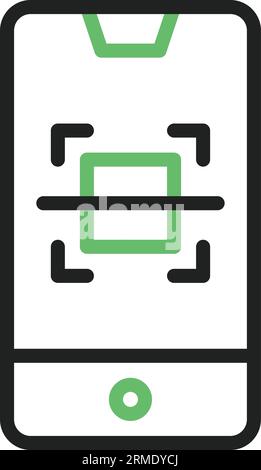 Scan Icon image. Suitable for mobile application. Stock Vector