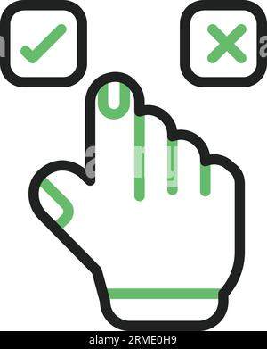 Selection Icon image. Suitable for mobile application. Stock Vector