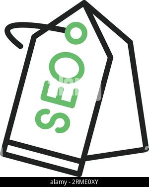 SEO Lebal Icon image. Suitable for mobile application. Stock Vector