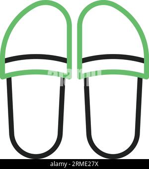 Slippers Icon image. Suitable for mobile application. Stock Vector