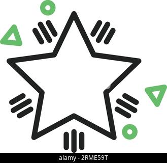 Star Icon image. Suitable for mobile application. Stock Vector