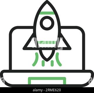 Startup Icon image. Suitable for mobile application. Stock Vector