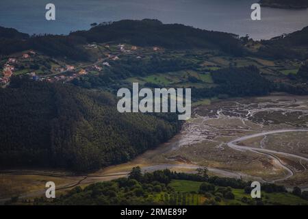 The beatiful village Carino near Ortigueira in Galicia, Spain, Stock Photo