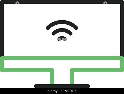 Television Icon image. Suitable for mobile application. Stock Vector