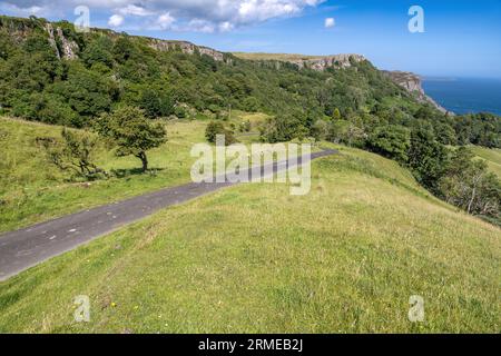 Murlough Road, going to Murlough Bay, Northern Ireland, UK Stock Photo