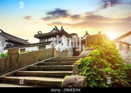 Zhouzhuang, China is a famous water town in the Suzhou area. There are many ancient towns in the south of the Yangtze River. Stock Photo