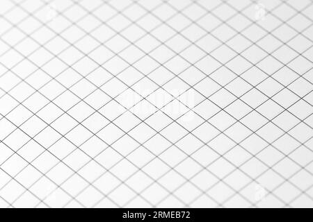 Blank sheet of maths paper. Close up. Selective focus Stock Photo