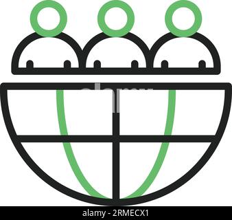 Outsource Icon Image. Stock Vector