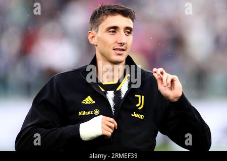 Andrea Cambiaso Of Juventus FC Looks On Prior To The Serie A Football ...