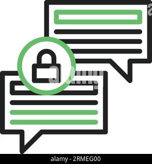 Secure Messaging Icon Image. Stock Vector