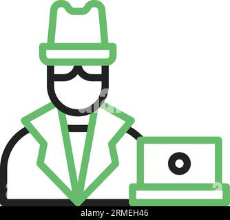 Spyware Icon Image. Stock Vector