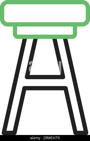 Stool Icon Image. Stock Vector
