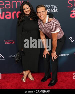 Los Angeles, USA. 27th Aug, 2023. (L-R) Nicole Enayati and Zach Kernfeld arrives at the 2023 Streamy Awards held at The Fairmont Century Plaza in Los Angeles, CA on Sunday, August 27, 2023. (Photo By Sthanlee B. Mirador/Sipa USA) Credit: Sipa USA/Alamy Live News Stock Photo