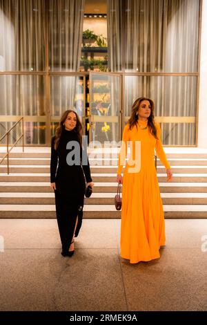 New York, Vereinigte Staaten. 15th Nov, 2022. Queen Rania and Her Royal Highness Princess Iman at the Kering Foundations ?Caring for Women? Event, on September 15, 2022, pictures on the occasion of Queen Rania Al Abdullah celebrating her birthday on Thursday, August 31, 2023 Credit: Royal Hashemite Court/Albert Nieboer/Netherlands OUT/Point De Vue OUT/dpa/Alamy Live News Stock Photo