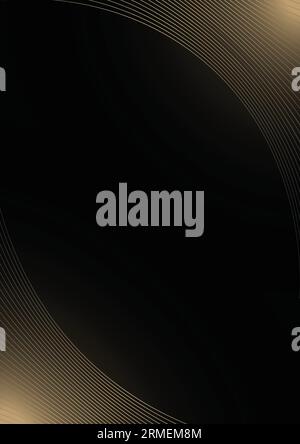 luxury abstract vector background with golden circles Stock Vector
