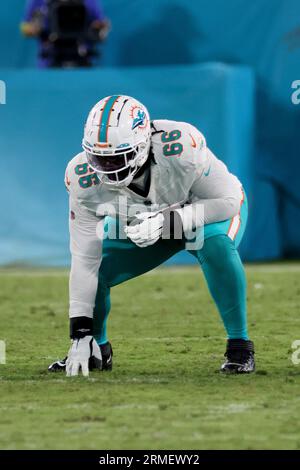 Miami Dolphins guard Lester Cotton Sr. (66) blocks during an NFL wild-card  football game Sunday, Jan. 15, 2023, in Orchard Park, NY. (AP Photo/Matt  Durisko Stock Photo - Alamy