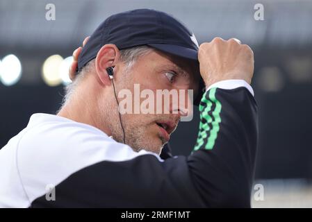 firo: 08/18/2023 1.Bundesliga first league season 2023/24 SV Werder Bremen  - FCB FC Bayern Munich Munchen Munich 0:4 championship trophy, background,  depositor, Bavaria cutout Stock Photo - Alamy