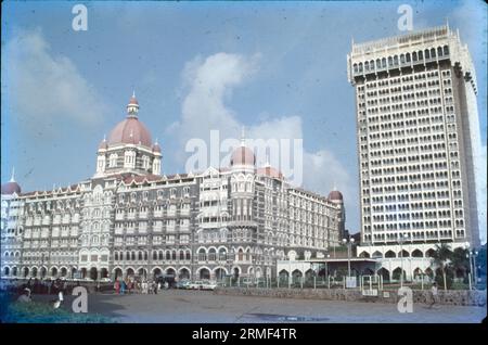 Hotel Taj Mahal, Old & New, Bombay, India Stock Photo