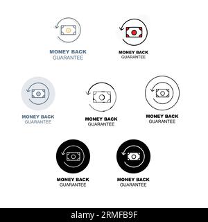 Money Back Guarantee. Vector Icon. Stock Vector