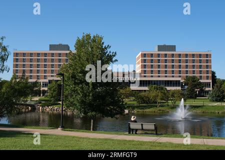 Vandenberg Hall on the campus of Oakland University Stock Photo