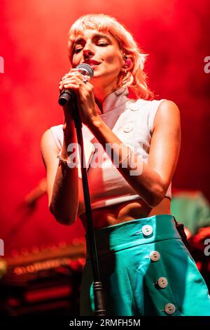 Turin, Italy. 27th Aug, 2023. The French band L'IMPÉRATRICE performs live on stage at Spazio 211 during the 'TOdays Festival 2023'. Credit: Rodolfo Sassano/Alamy Live News Stock Photo