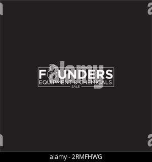 Founders Equipment and Chemical Company Logo Design Stock Vector