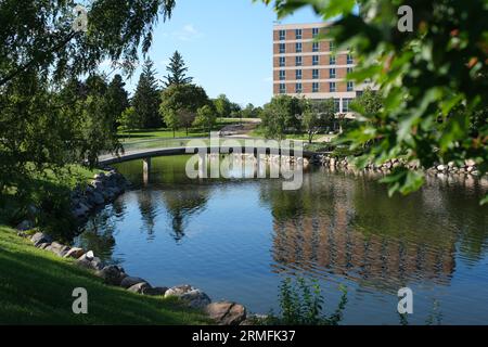 Vandenberg Hall on the campus of Oakland University Stock Photo