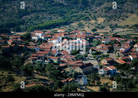 View of the Monsanto popularly known as the most Portuguese village of Portugal. Stock Photo