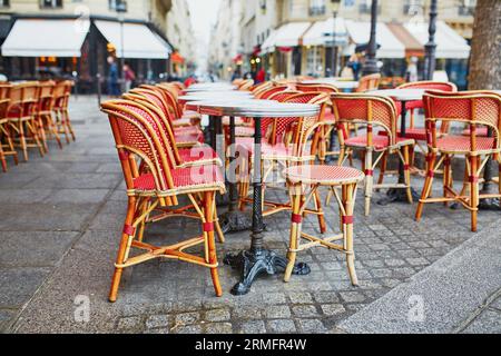 Cozy outdoor cafe in Paris, France Stock Photo