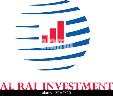 Investment Company Logo Design Stock Vector
