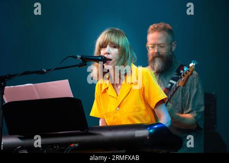 Beth Orton playing the Mountain Stage at Green Man Festival in Wales, UK, August 2023. Photo: Rob Watkins Stock Photo