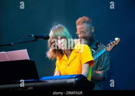 Beth Orton playing the Mountain Stage at Green Man Festival in Wales, UK, August 2023. Photo: Rob Watkins Stock Photo