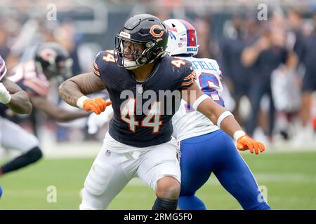 August 19, 2023: Chicago Bears linebacker Noah Sewell (44) during NFL preseason  game against the Indianapolis Colts in Indianapolis, Indiana. John  Mersits/CSM. (Credit Image: © John Mersits/Cal Sport Media Stock Photo -  Alamy