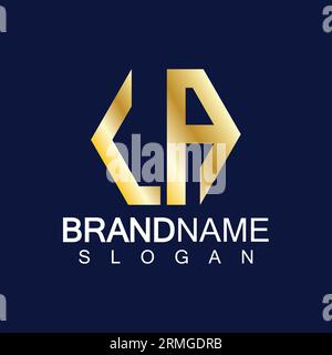 Initial Letters LA Logo Design Vector Template. Stock Vector
