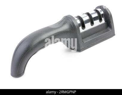 Manual knife sharpener isolated on white background Stock Photo