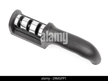 Manual knife sharpener isolated on white background Stock Photo