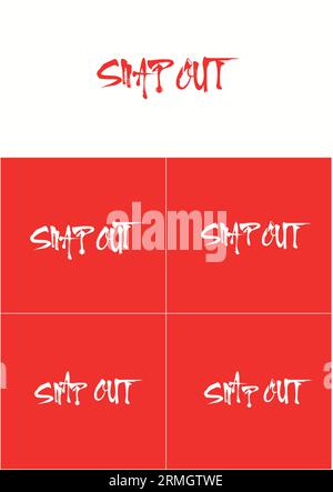 snap out logo Design Stock Vector