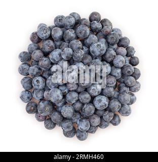 blueberries path isolated on white Stock Photo