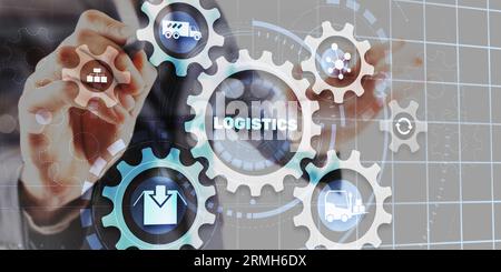 Global logistics network concept. Delivery Planning. Stock Photo