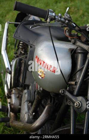 Classic Panther Motor Bike Stock Photo